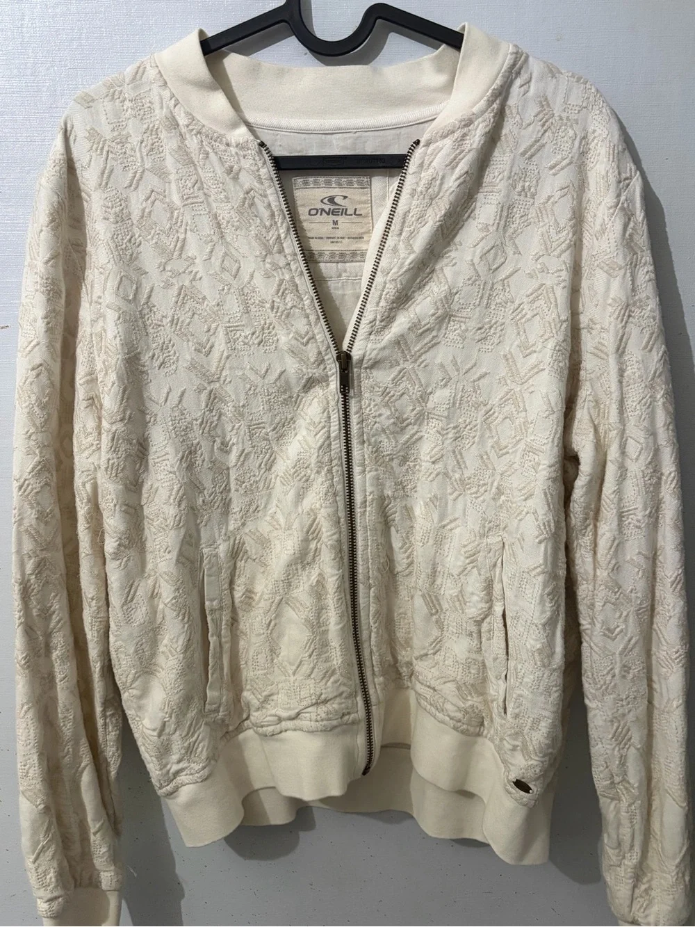 O'Neill Ivory Textured Zip Hoodie